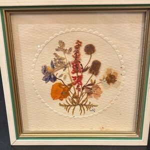 Framed Pressed Flower Art